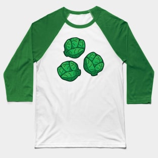 Green Brussel Sprouts Baseball T-Shirt